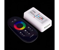 ST9002.500.00RGBW Контроллер RGBW лент + пульт управления (RF-радио) 4-канальный DC12-24V; 24А Светодиодные ленты