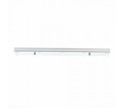 SL001.113.05 Потолочное крепление на 5 ламп (прямоугольное) ST-Luce Хром SL1