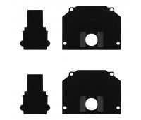 ST046.489.02 Торцевая заглушка (внешняя и внутрення 2+2шт)  ST-Luce Черный SKYLINE 220