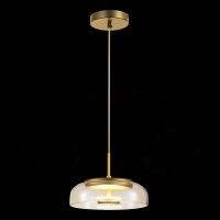 SL6002.203.01 Подвес ST-Luce Золотистый/Янтарный LED 1*7W 4000K LAZIO SL6002.203.01 Подвес ST-Luce Золотистый/Янтарный LED 1*7W 4000K LAZIO