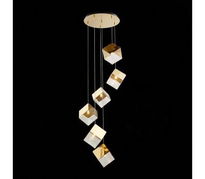 SL1182.203.06 Светильник подвесной ST-Luce Золотистый/Прозрачный, Золотистый G9 6*5W RIELLO