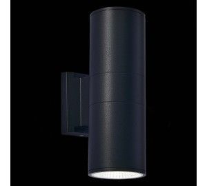 SL074.401.02 Светильник уличный настенный ST-Luce Черный/Черный LED 2*8W 4000K TUBO