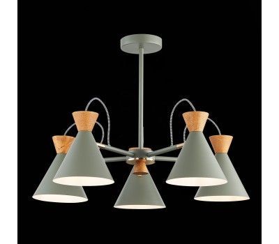 SLE125112-05 Светильник потолочный Серый, Золотистый/Серый, Темное дерево E14 5*40W MODICA