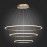ST604.243.114 Светильник подвесной ST-Luce Золотистый/Белый LED 1*114W 4000K Подвесные светильники