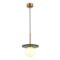 SL1191.363.01 Светильник подвесной ST-Luce Латунь/Латунь, Зеленый G9 LED 1*5W 4000K NEBULA SL1191.363.01 Светильник подвесной ST-Luce Латунь/Латунь, Зеленый G9 LED 1*5W 4000K NEBULA