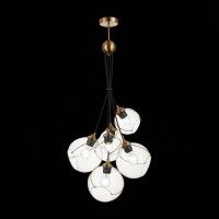 SLE103103-06 Светильник подвесной Золотистый/Прозрачный E27 6*60W SATTURO SLE103103-06 Светильник подвесной Золотистый/Прозрачный E27 6*60W SATTURO