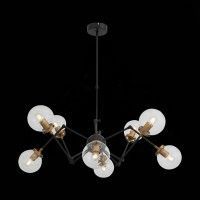 SL234.402.08 Люстра потолочная ST-Luce Черный, Золото/Прозрачный E27 8*40W (из 2-х коробок) VARIETA SL234.402.08 Люстра потолочная ST-Luce Черный, Золото/Прозрачный E27 8*40W (из 2-х коробок) VARIETA