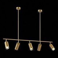 SL1206.303.05 Светильник подвесной ST-Luce Латунь/Латунь GU10 5*5W 4000K SORMANO