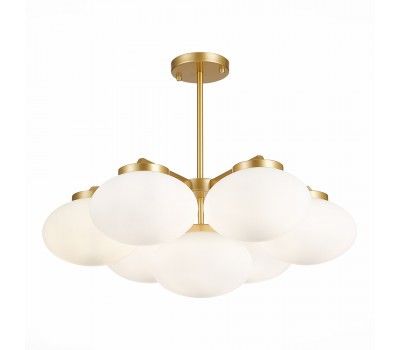 SL1503.203.07 Люстра потолочная ST-Luce Золотистый/Белый E27 7*40W MODICA