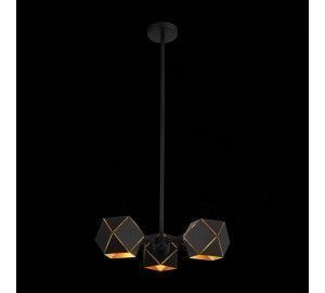 SL258.402.03 Люстра потолочная ST-Luce Черный/Черный, Золото E14 3*40W ENIGMA