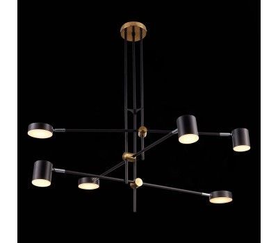 SL1604.432.06 Светильник потолочный ST-Luce Черный, Латунь/Черный LED 6*5W 3000K RODRIGO