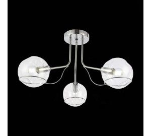 SLE102502-03 Светильник потолочный Хром/Прозрачный E14 3*40W BACA