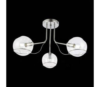 SLE102502-03 Светильник потолочный Хром/Прозрачный E14 3*40W BACA SLE102502-03 Светильник потолочный Хром/Прозрачный E14 3*40W BACA