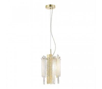 SL1636.203.01 Люстра подвесная ST-Luce Золотистый/Белый, Золотистый E14 1*40W SCOLARE SL1636.203.01 Люстра подвесная ST-Luce Золотистый/Белый, Золотистый E14 1*40W SCOLARE