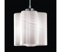 SL117.503.01 Светильник подвесной ST-Luce Серебристый/Белый с полосками E27 1*60W ONDE SL117.503.01 Светильник подвесной ST-Luce Серебристый/Белый с полосками E27 1*60W ONDE