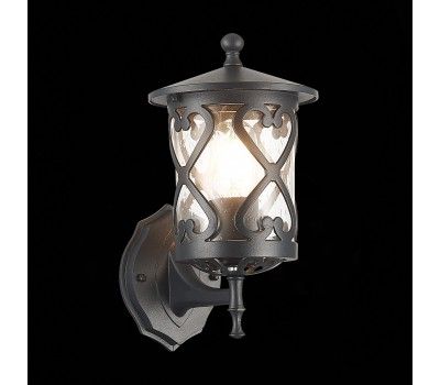 SL085.401.01 Светильник уличный настенный ST-Luce Черный/Черный, Прозрачный E27 1*60W LORNE