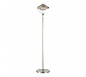 SL6115.105.01 Торшер ST-Luce Никель/Дымчато-Серый LED 1*19W 3000K AMARA