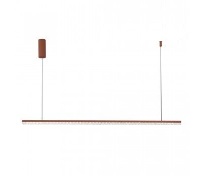 SL1018.613.01 Светильник подвесной ST-Luce терракотовый/прозрачный LED 1*32W 4000K EUCLIDICS