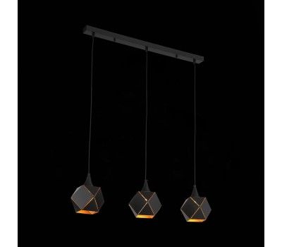 SL258.403.03 Люстра подвесная ST-Luce Черный/Черный, Золото E14 3*40W ENIGMA