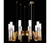 SL1235.303.10 Люстра подвесная ST-Luce Латунь/Хром, Прозрачный E14 10*40W ETTORE SL1235.303.10 Люстра подвесная ST-Luce Латунь/Хром, Прозрачный E14 10*40W ETTORE