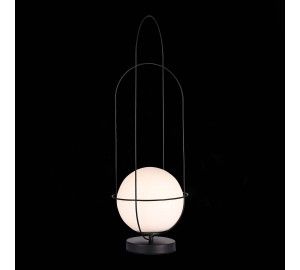 SL1189.404.01 Настольная лампа ST-Luce Черный/Опал E27 1*60W BEATA