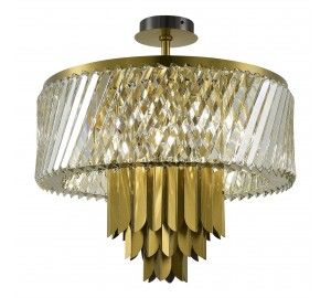 SL1635.302.09 Люстра потолочная ST-Luce Латунь/Прозрачный E14 9*40W NARI