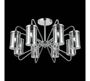 SLE102302-08 Светильник потолочный Хром/Дымчатый E14 8*40W VALIERI