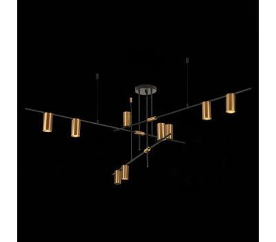 SL1206.402.09 Светильник потолочный ST-Luce Черный/Латунь GU10 9*7W SORMANO