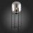 SL1050.725.01 Торшер ST-Luce Черный/Дымчатый E27 1*40W (из 2-х коробок) BURASCA