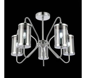 SLE102302-05 Светильник потолочный Хром/Дымчатый E14 5*40W VALIERI