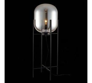 SL1050.725.01 Торшер ST-Luce Черный/Дымчатый E27 1*40W (из 2-х коробок) BURASCA