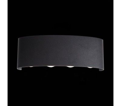 SL089.401.08 Светильник уличный настенный ST-Luce Черный кварцевый LED 8*1W 4000K BISELLO