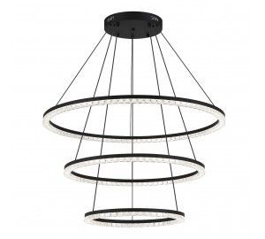 SL1018.403.03 Светильник подвесной ST-Luce черный/прозрачный LED 1*130W 4000K EUCLIDICS