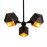 SL258.402.03 Люстра потолочная ST-Luce Черный/Черный, Золото E14 3*40W ENIGMA