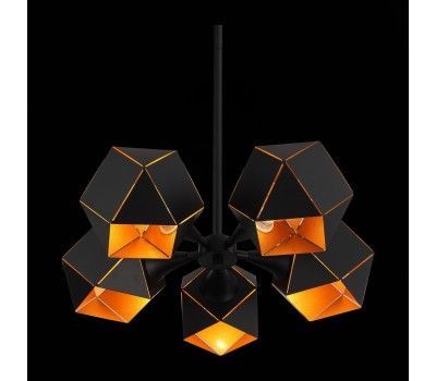 SL258.402.05 Люстра потолочная ST-Luce Черный/Черный, Золото E14 5*40W ENIGMA