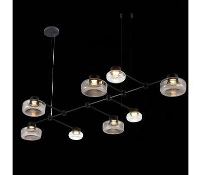 SL6005.403.08 Светильник подвесной ST-Luce Черный/Дымчатый, Прозрачный LED 8*3W 3000K VALLO SL6005.403.08 Светильник подвесной ST-Luce Черный/Дымчатый, Прозрачный LED 8*3W 3000K VALLO