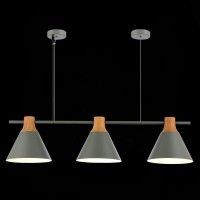 SLE125113-03 Светильник подвесной Серый/Серый, Светлое дерево E27 3*60W MODICA