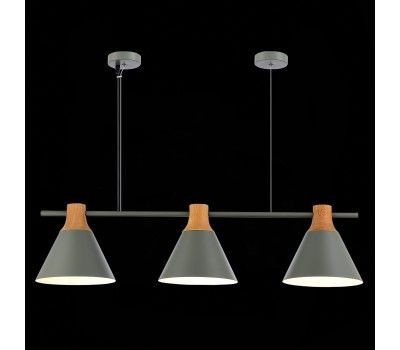 SLE125113-03 Светильник подвесной Серый/Серый, Светлое дерево E27 3*60W MODICA