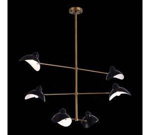 SL1801.303.06 Люстра потолочная ST-Luce Античная бронза/Черный E14 6*60W MINNE