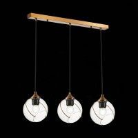 SLE103103-03 Светильник подвесной Золотистый/Прозрачный E27 3*60W SATTURO SLE103103-03 Светильник подвесной Золотистый/Прозрачный E27 3*60W SATTURO