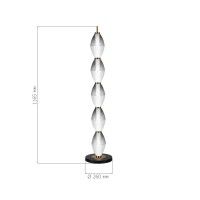 SL6130.405.27 Светильник напольный ST-Luce Черный/Белый, Дымчатый LED 1*35W 3000K ICE