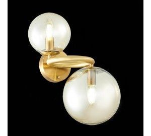 SL1162.301.02 Светильник настенный ST-Luce Латунь/Коньячный E14 2*40W GORIZIA