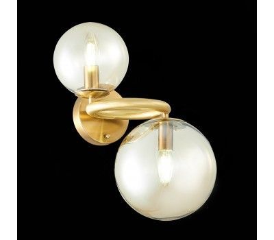 SL1162.301.02 Светильник настенный ST-Luce Латунь/Коньячный E14 2*40W GORIZIA