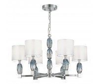 SL1759.103.06 Люстра подвесная ST-Luce Хром, Голубой/Белый E14 6*40W LINGOTTI SL1759.103.06 Люстра подвесная ST-Luce Хром, Голубой/Белый E14 6*40W LINGOTTI