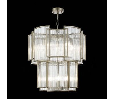 SL1234.103.08 Люстра подвесная ST-Luce Никель/Прозрачный, Никель E14 8*60W COSENZA