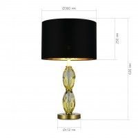 SL1759.304.01 Прикроватная лампа ST-Luce Латунь/Черный E27 1*40W LINGOTTI SL1759.304.01 Прикроватная лампа ST-Luce Латунь/Черный E27 1*40W LINGOTTI