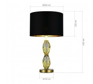 SL1759.304.01 Прикроватная лампа ST-Luce Латунь/Черный E27 1*40W LINGOTTI