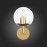 SL1150.201.01 Светильник настенный ST-Luce Матовое золото/Прозрачный E27 1*40W LIORA