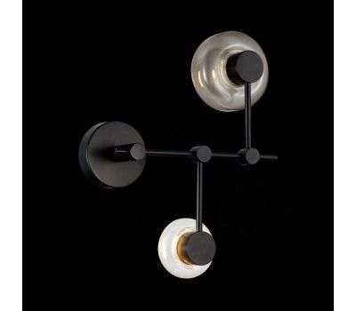 SL6005.401.02 Светильник настенный ST-Luce Черный/Дымчатый, Прозрачный LED 2*3W 3000K VALLO SL6005.401.02 Светильник настенный ST-Luce Черный/Дымчатый, Прозрачный LED 2*3W 3000K VALLO