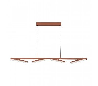 SL1018.603.04 Светильник подвесной ST-Luce терракотовый/прозрачный LED 1*32W 4000K EUCLIDICS